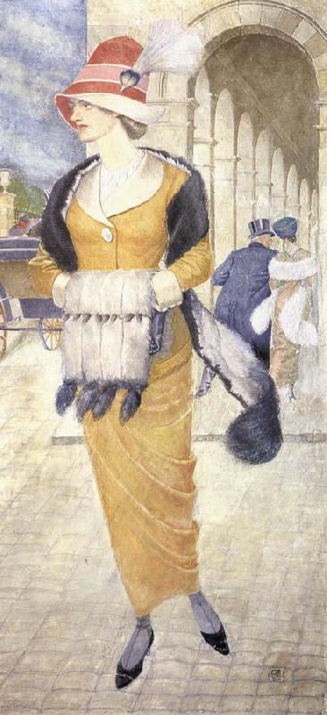 Joseph E.Southall In the Rue de Rivoli